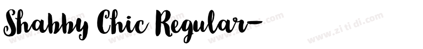 Shabby Chic Regular字体转换